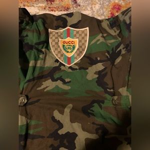 Upcycled Gucci army jacket